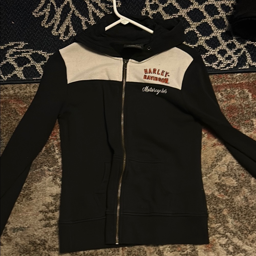 Harley-Davidson Black and White Hoodie